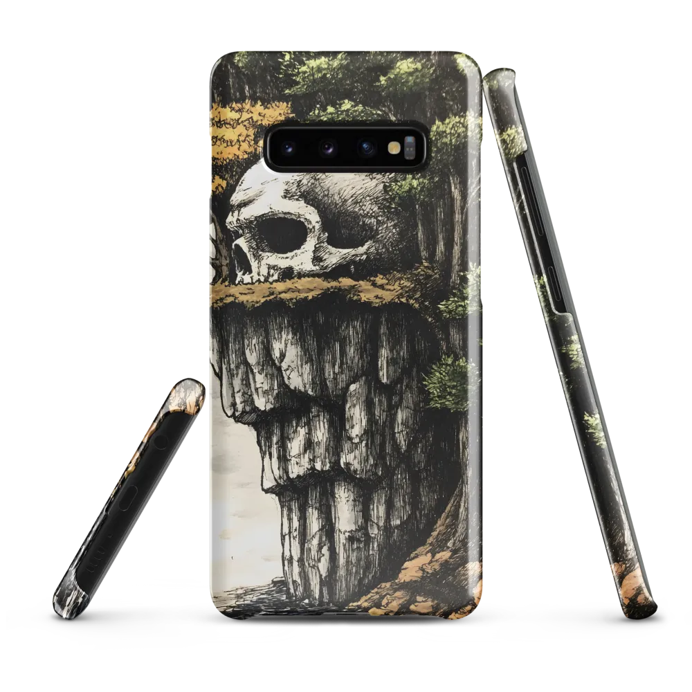 The Whispering Skull: A Surreal Encounter with Nature | Phone Case |  S10 Plus | Snap Case | Glossy