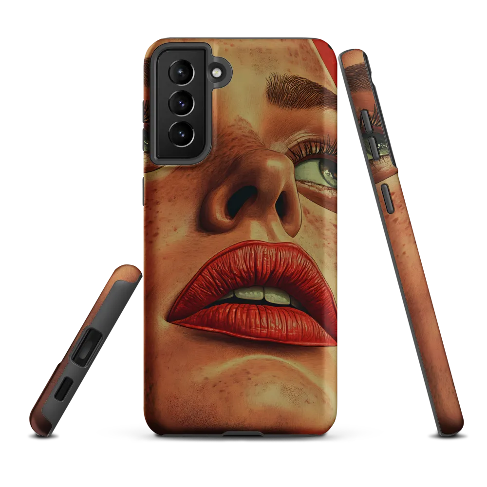 Red Intensity: A Portrait of Elegance