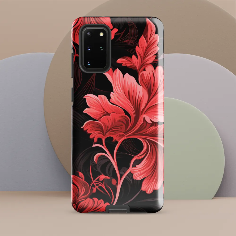 Tropical Elegance in Red