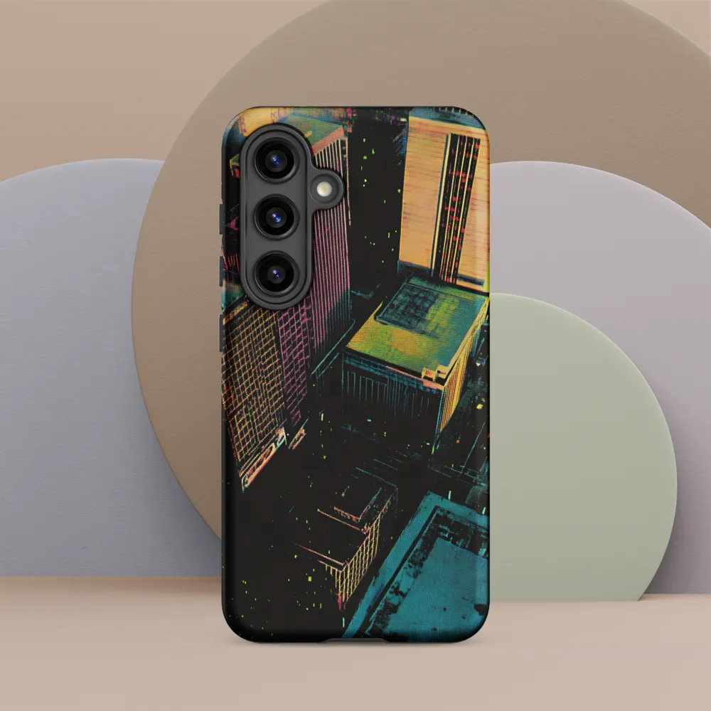 Neon Dreams: A City from Above