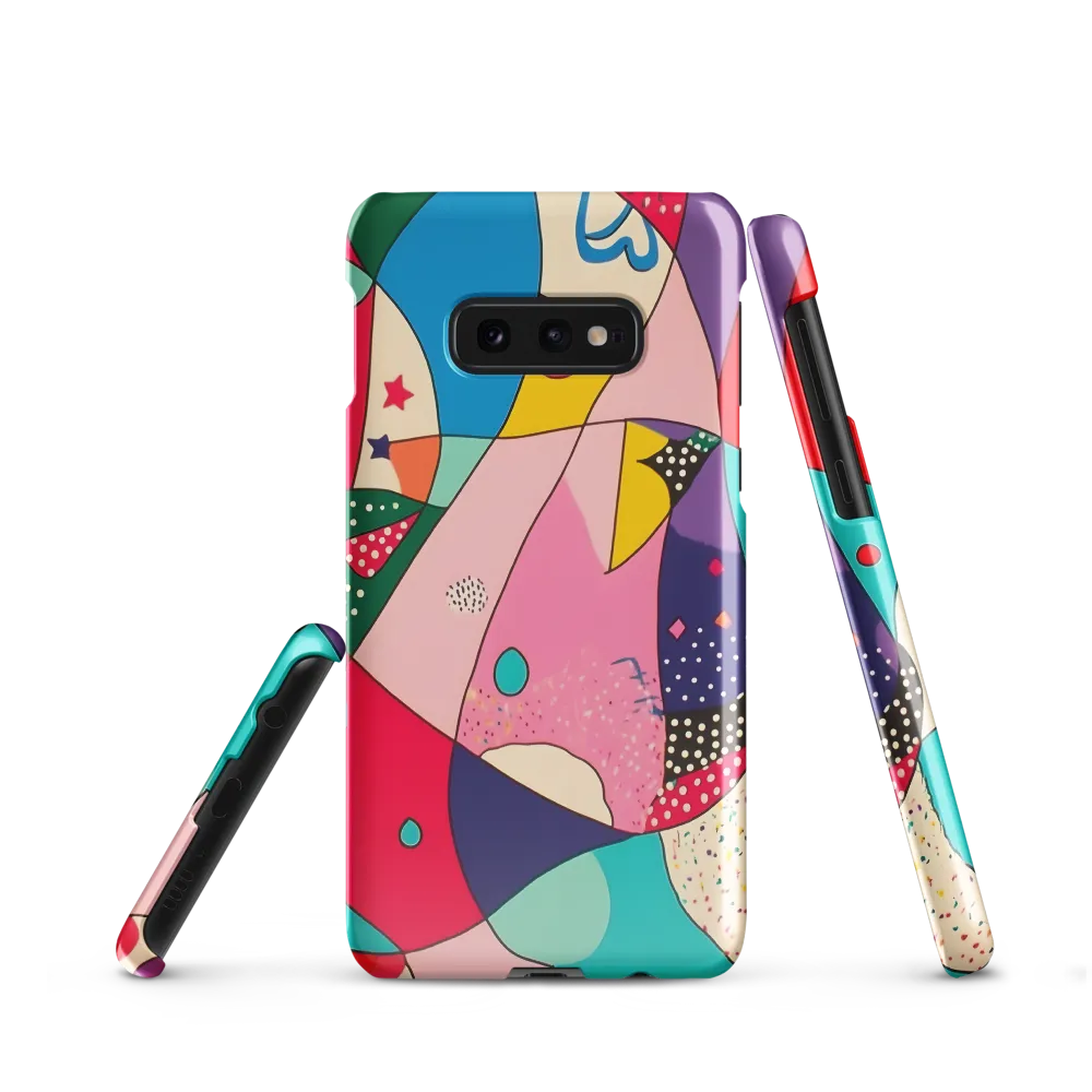 Playful Geometry in Color | Phone Case |  S10e | Snap Case | Glossy