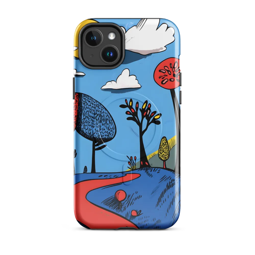 Whimsical Pathways Through a Colorful Landscape