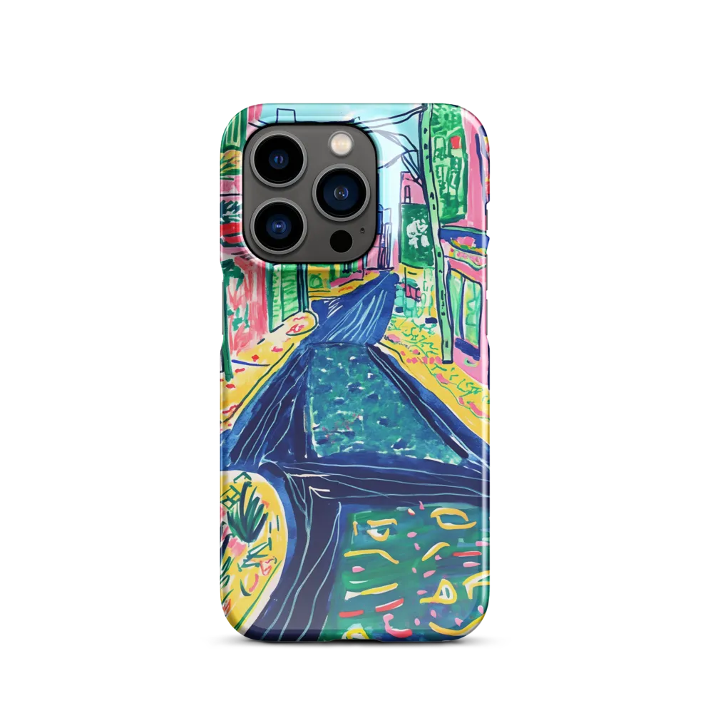 Dreamy Street in Vibrant Hues