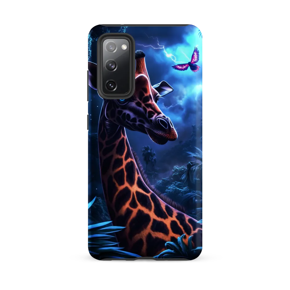 Mystical Giraffe in Twilight Jungle