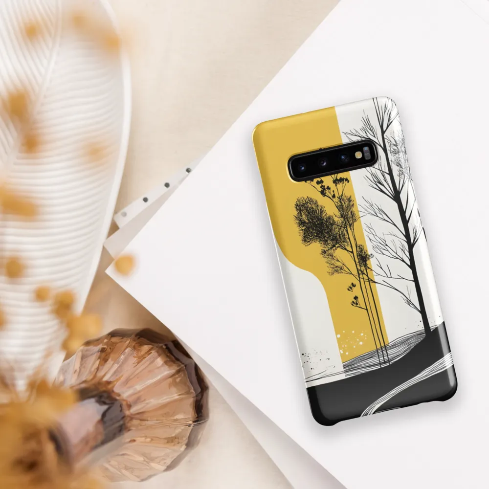 Whispers of Nature: An Abstract Landscape | Phone Case |  S10 Plus | Snap Case | Glossy