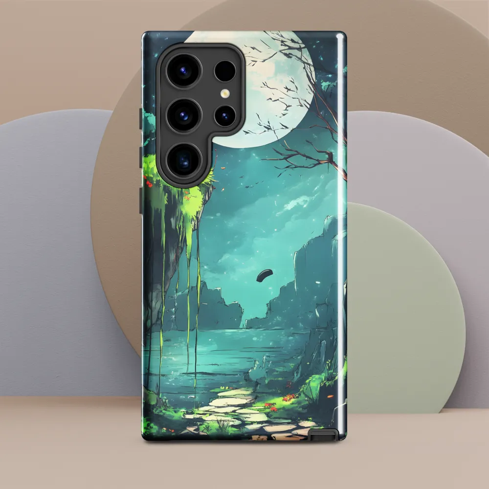 Moonlit Serenity: A Fantastical Landscape