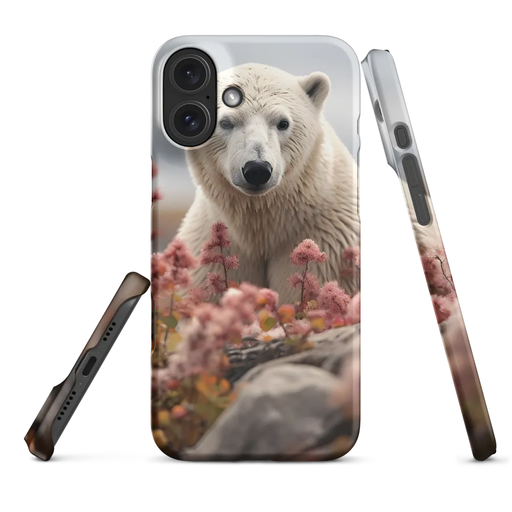 Curiosity Among Blooms: The Polar Bear