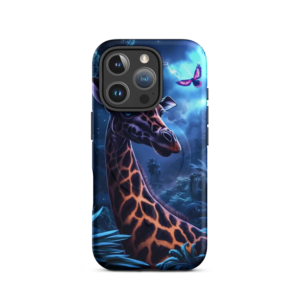 Mystical Giraffe in Twilight Jungle