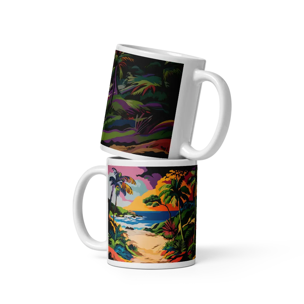 Tropical Sunset Escape | Mugs | Multiple Sizes & Colors