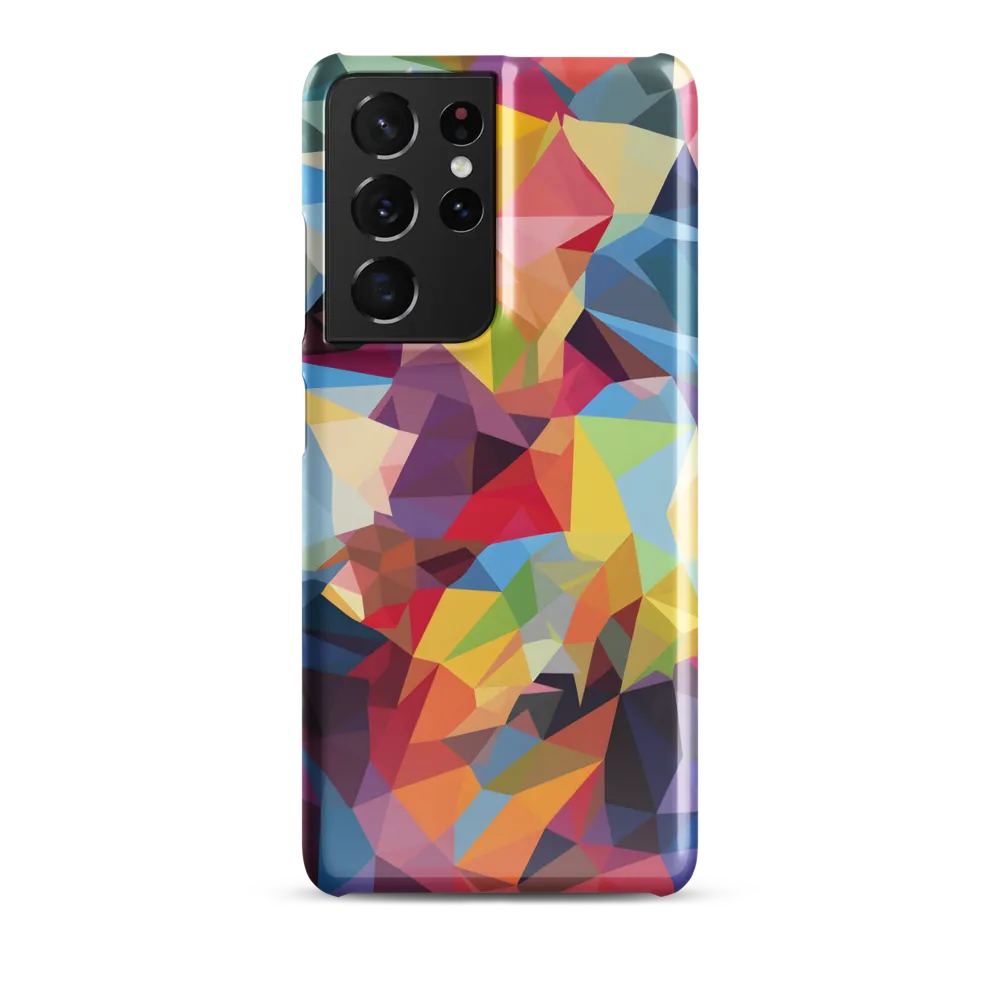 Playful Geometry: The Bear's Face | Phone Case |  S21 Ultra | Snap Case | Glossy