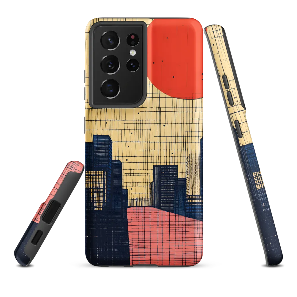 Urban Echoes: A Minimalist Cityscape