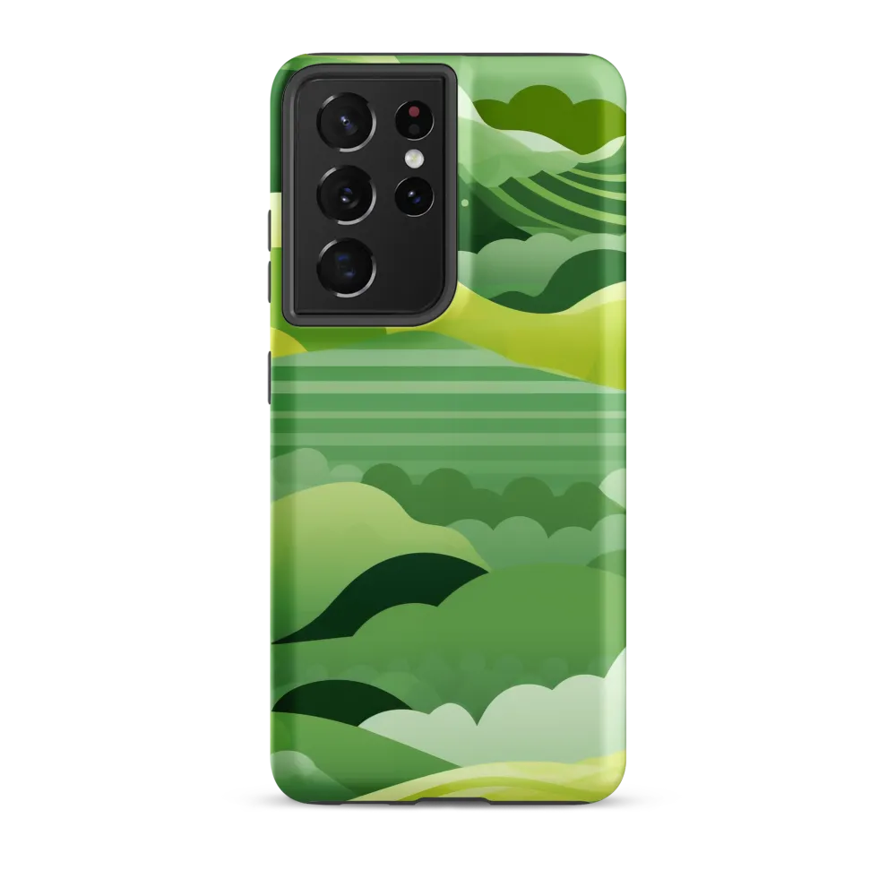 Tranquility in Green Waves