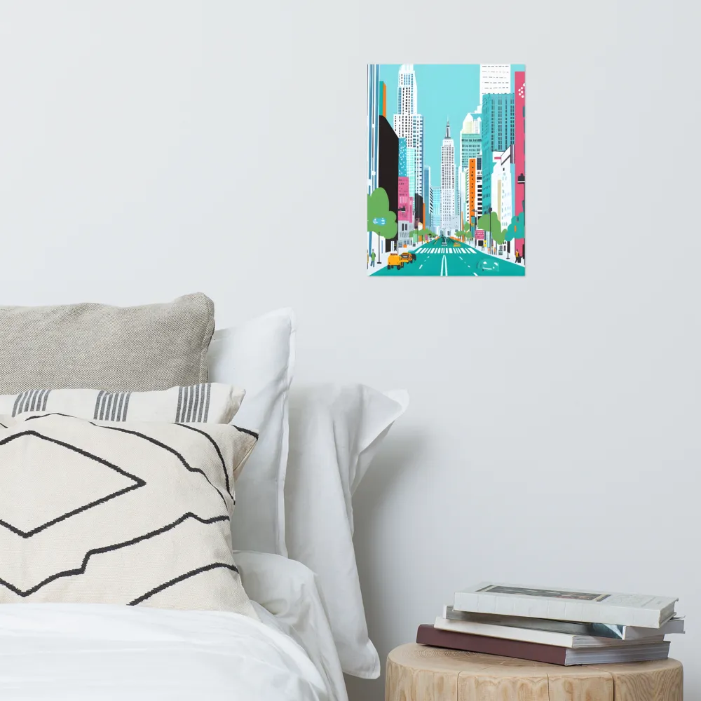 Urban Symphony: A Modern Cityscape | Poster | 12″×16″
