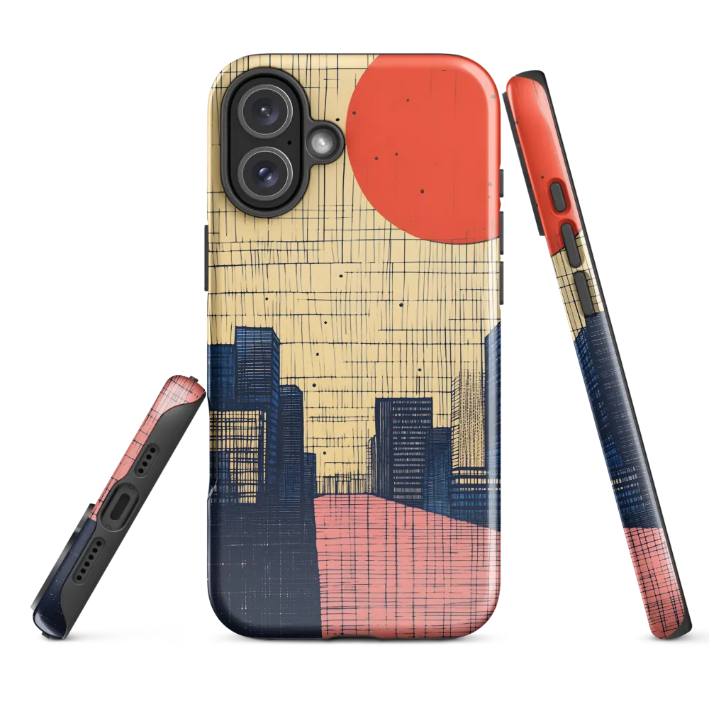 Urban Echoes: A Minimalist Cityscape