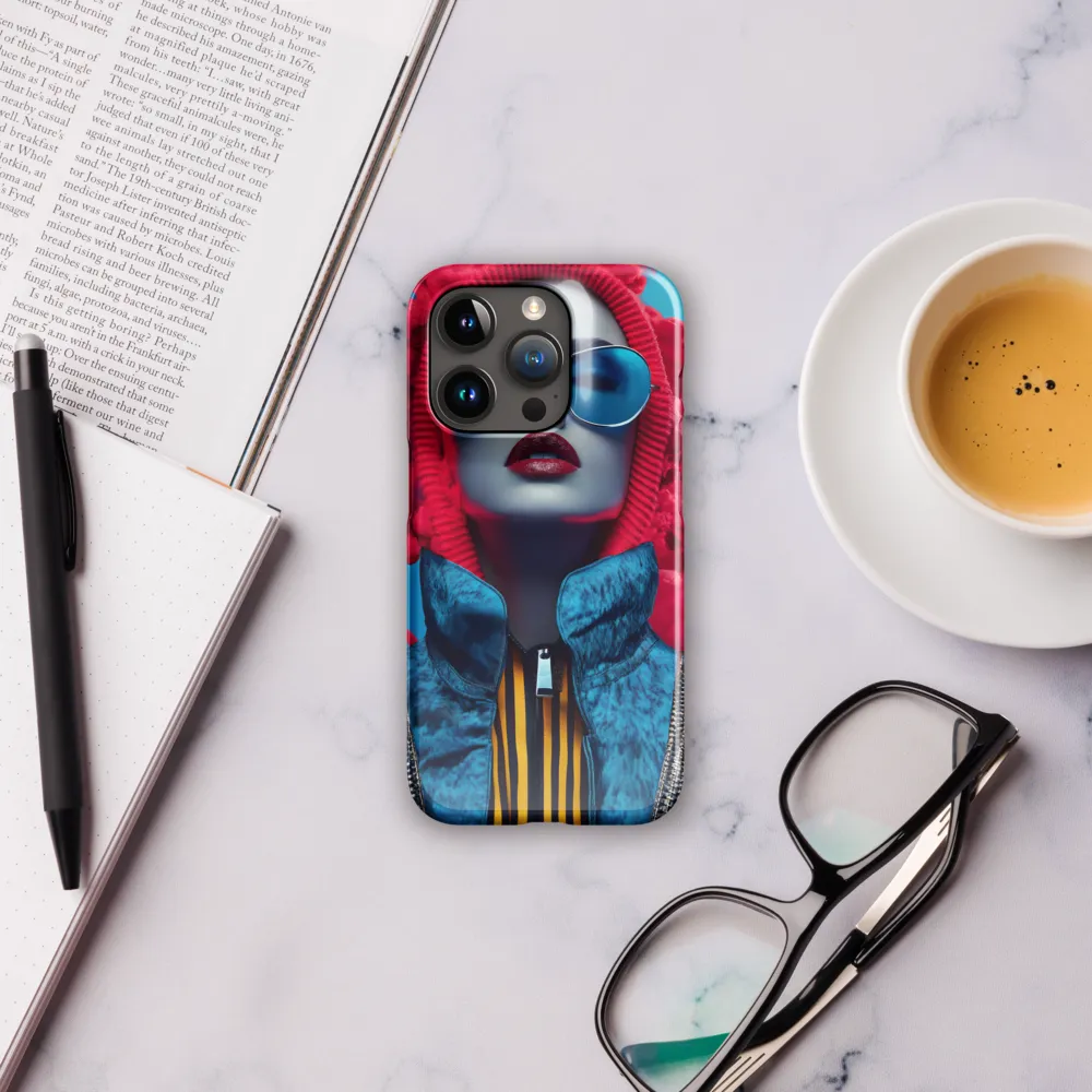 Bold Elegance in Digital Fashion | Phone Case |  15 Pro | Snap Case | Glossy