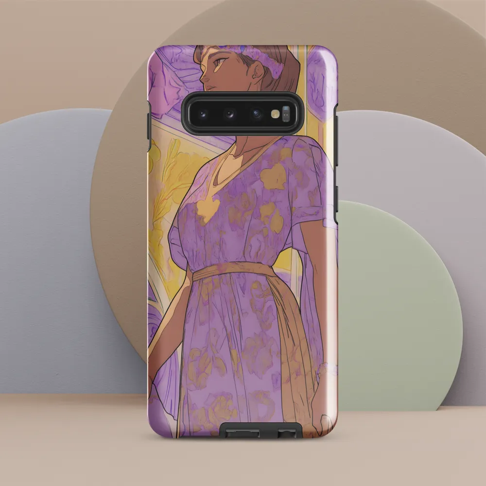 Elegance in Floral Harmony | Phone Case |  S10 Plus | Tough Case | Glossy