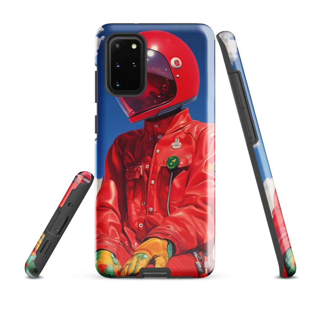 Astronaut in Crimson