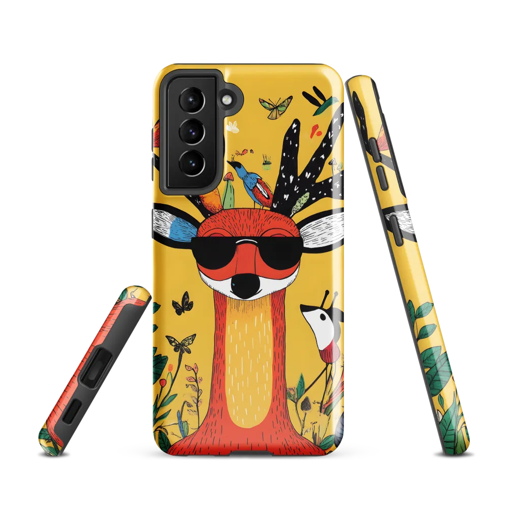 Playful Deer with Sunglasses