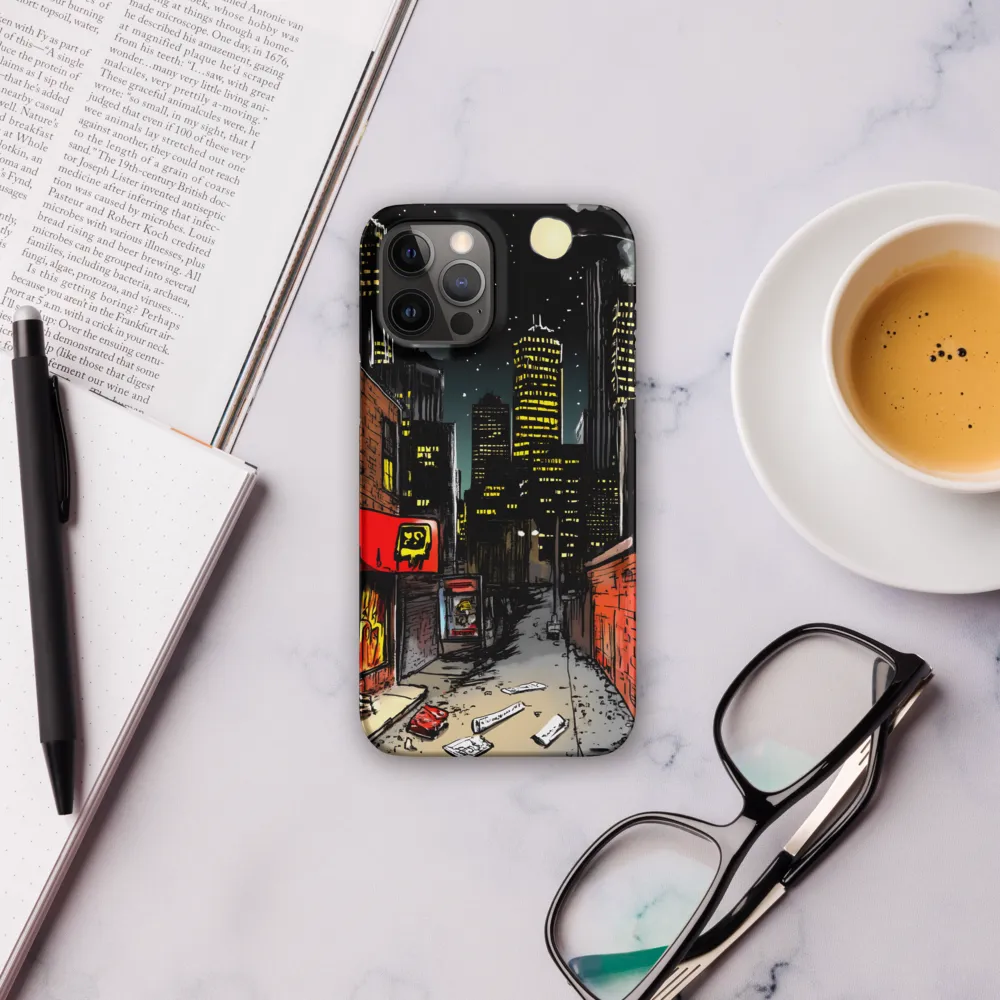 Nocturnal Cityscape: The Hidden Alley | Phone Case |  12 Pro Max | Snap Case | Matte