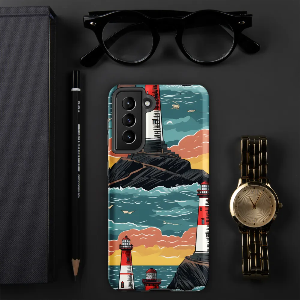 Lighthouses in a Whimsical Ocean