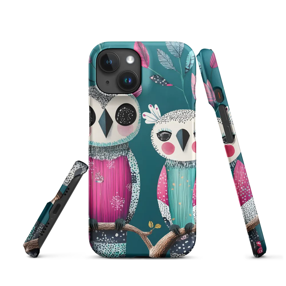 Whimsical Duo: A Celebration of Nature and Color | Phone Case |  15 | Snap Case | Matte