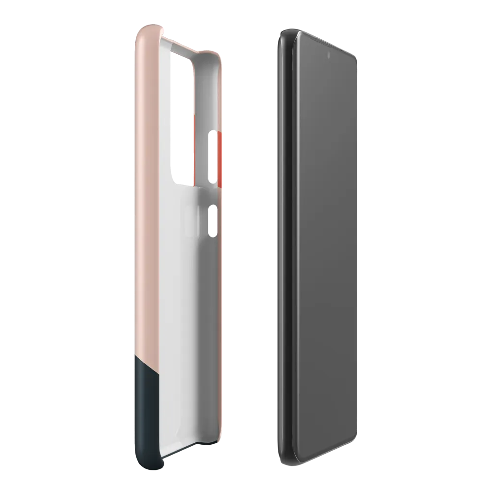 Contemplative Portrait in Minimalism | Phone Case |  S21 Ultra | Snap Case | Matte