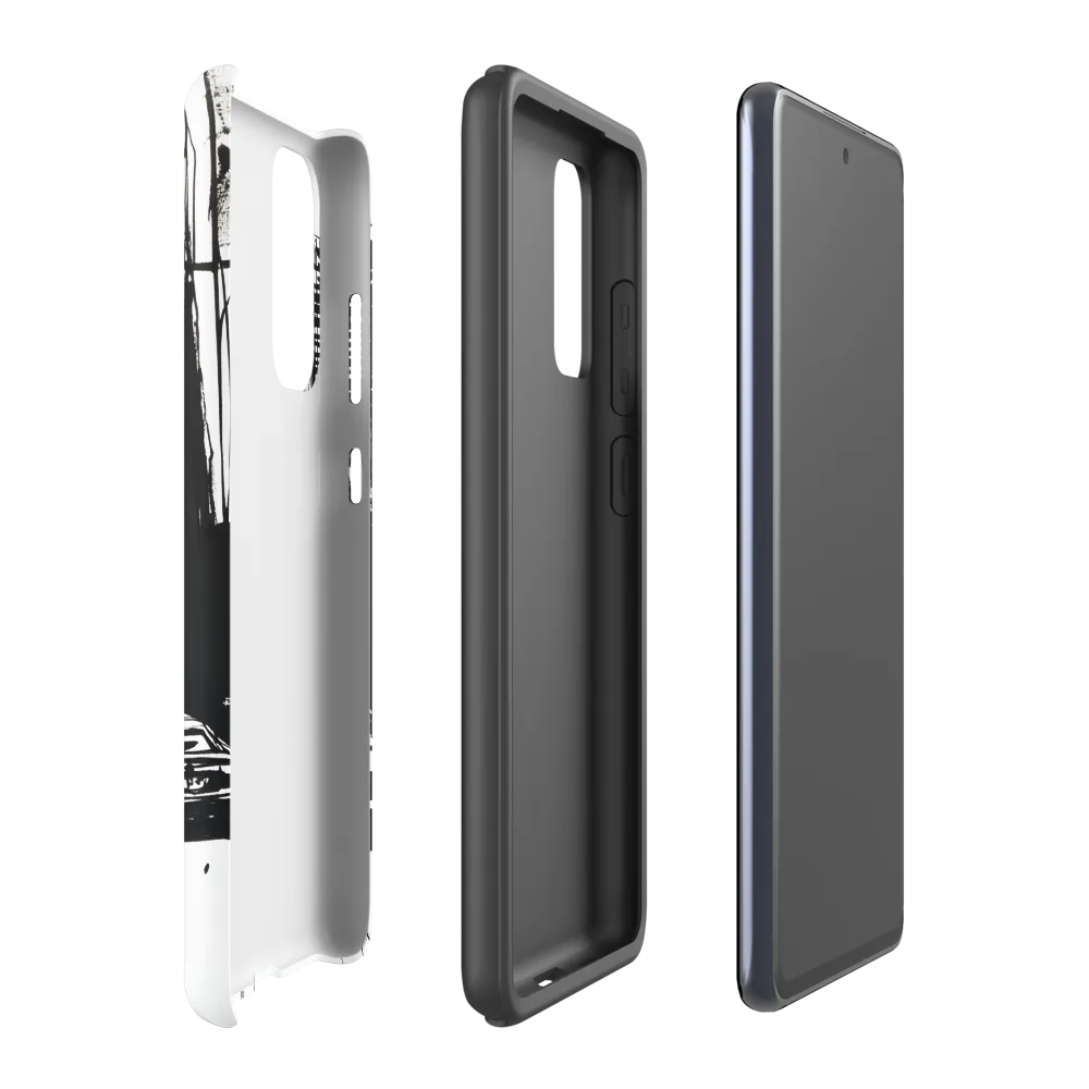 Urban Pulse: A Monochromatic Journey | Phone Case |  S20 FE | Tough Case | Matte