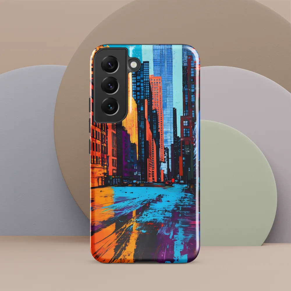Vibrant Urban Horizons | Phone Case |  S22 | Tough Case | Glossy