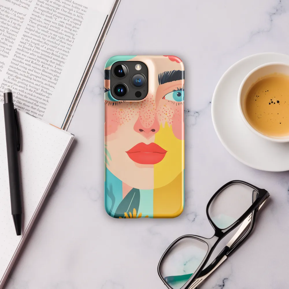 Floral Serenity: A Modern Portrait