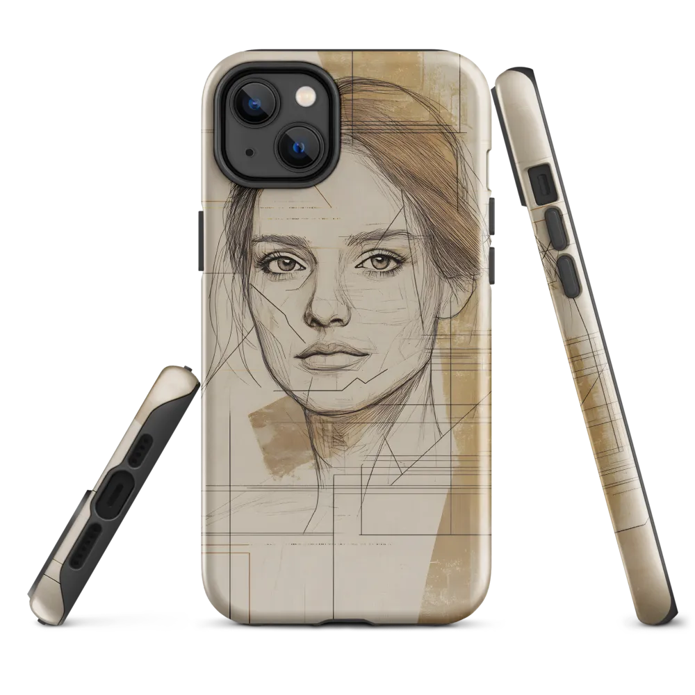 Geometric Elegance: A Modern Portrait