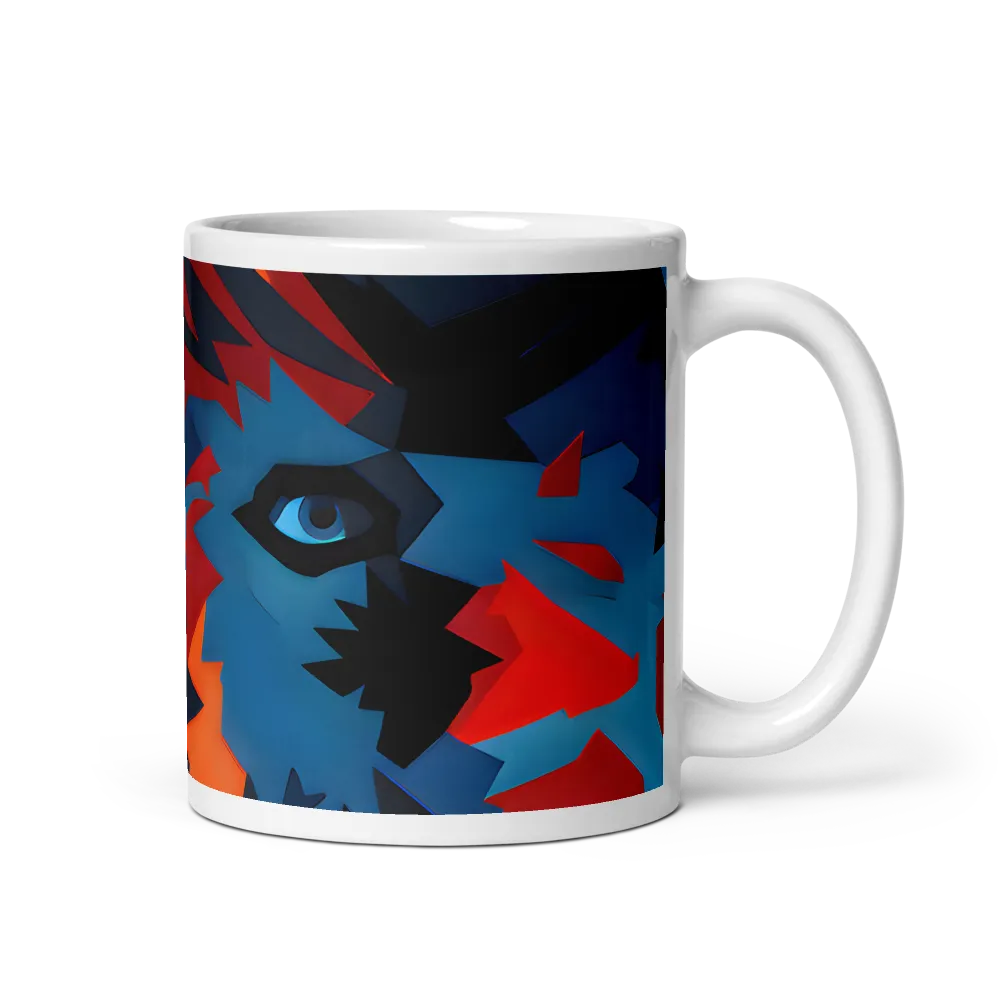 Vivid Aura of the Wolf | Mug with White inside | 11 oz