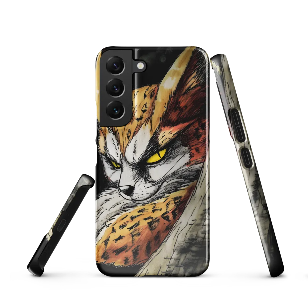 Fierce Gaze of the Wild Cat