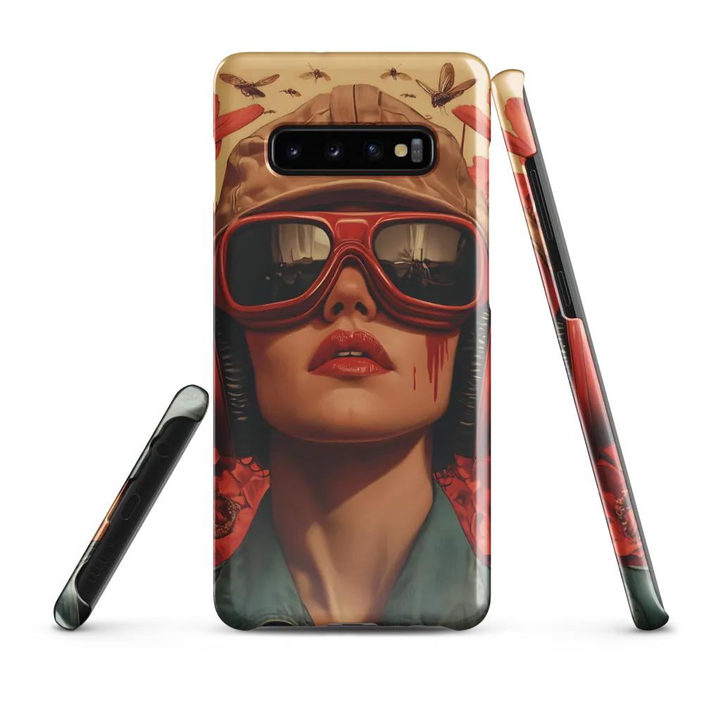 Defiant Portrait in a Floral Realm | Phone Case |  S10 Plus | Snap Case | Glossy