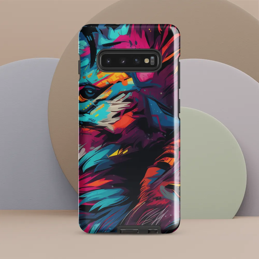 Vivid Majesty: The Modern Lion | Phone Case |  S10 Plus | Tough Case | Glossy