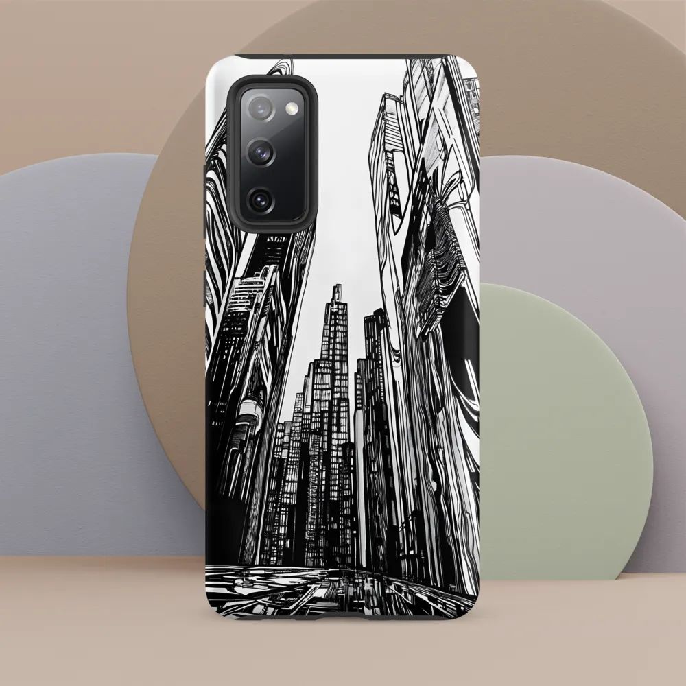 Urban Echoes: A Line Art Journey