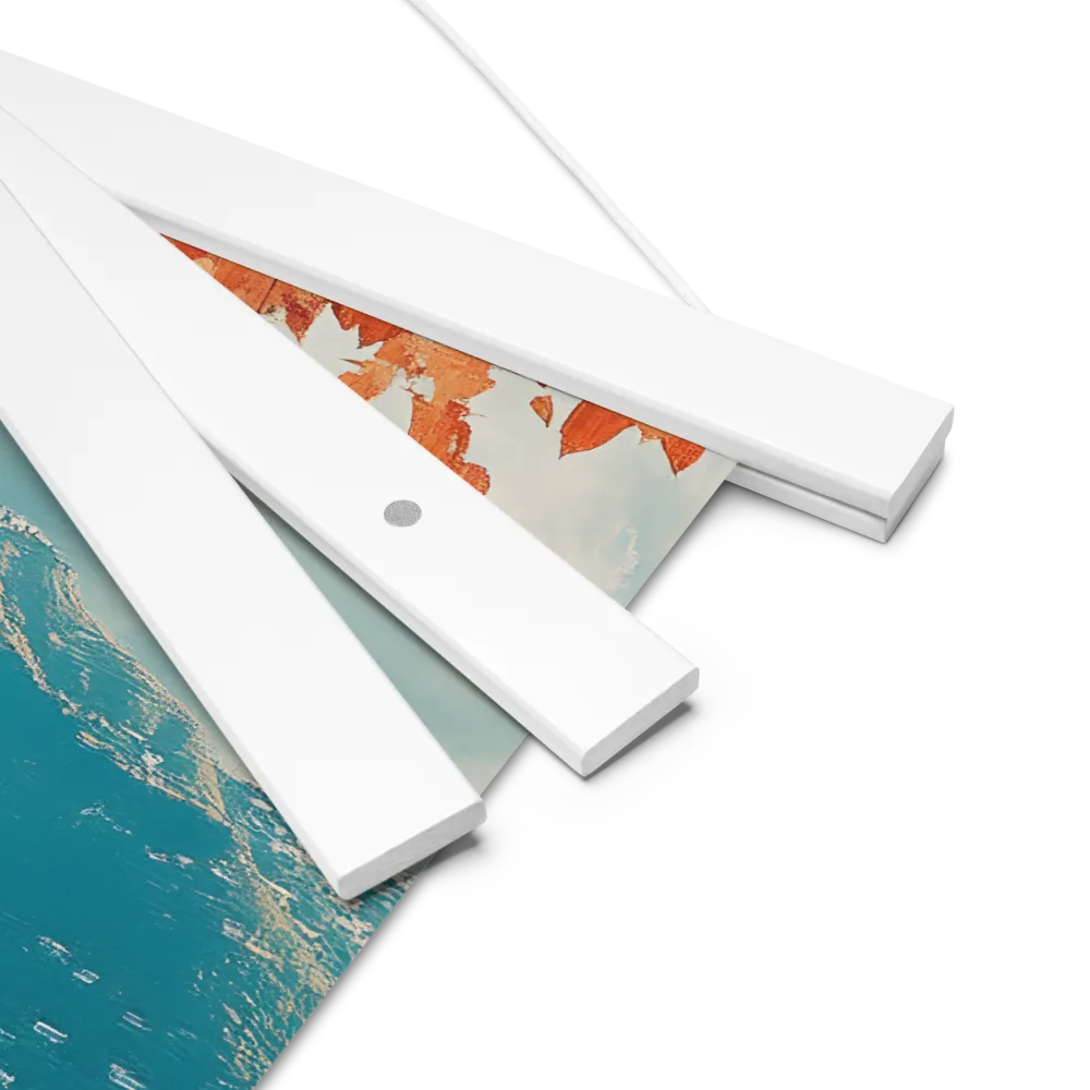 Elysian Waterscape | Poster With White Wood Hanger | 14″×14″