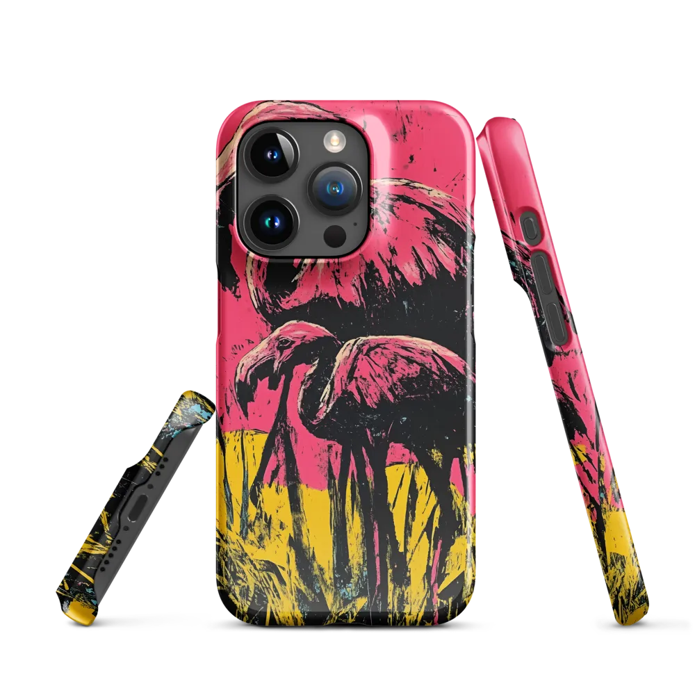 Flamingo Duet: A Pop Art Expression