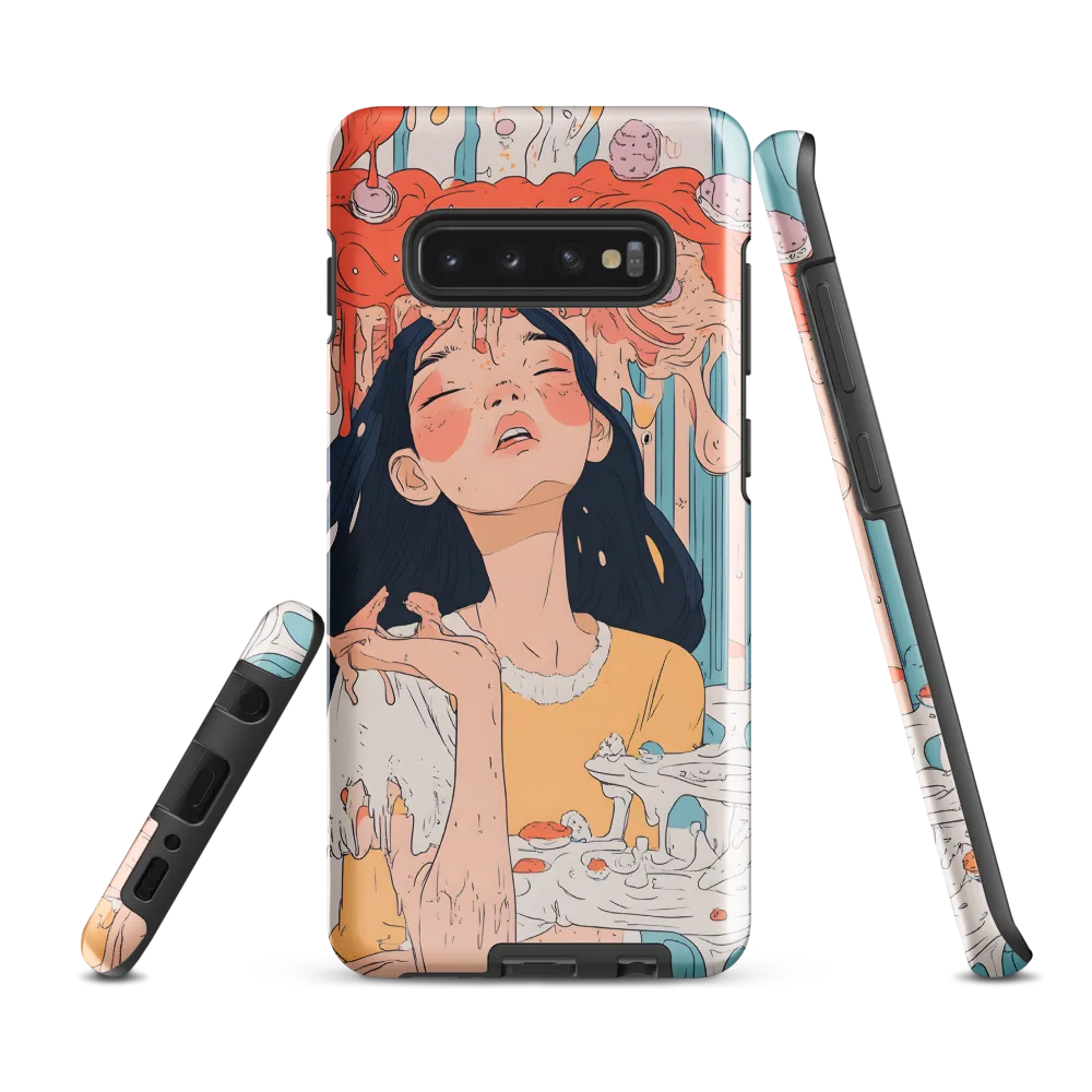 Melting Dreams: A Whimsical Indulgence | Phone Case |  S10 Plus | Tough Case | Glossy