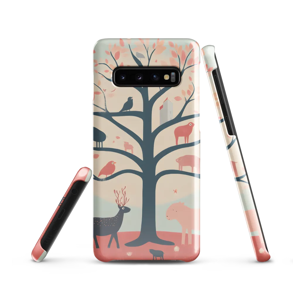 Whimsical Tree with Playful Creatures