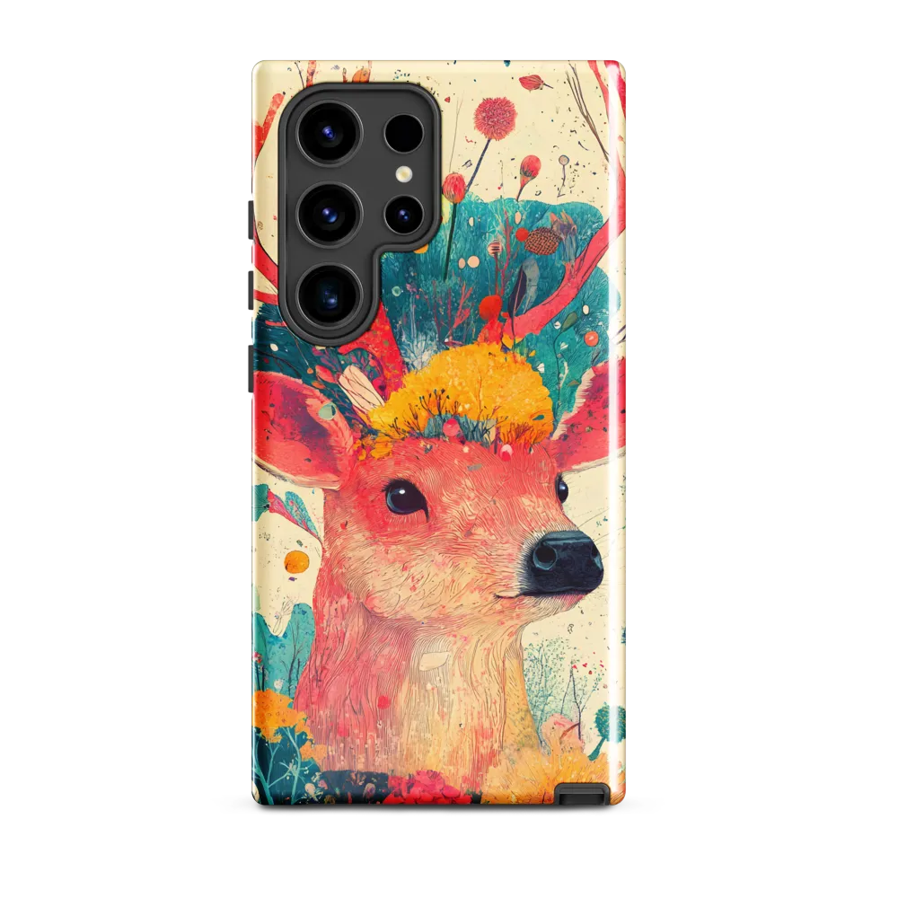 Whimsical Harmony: A Deer in Bloom