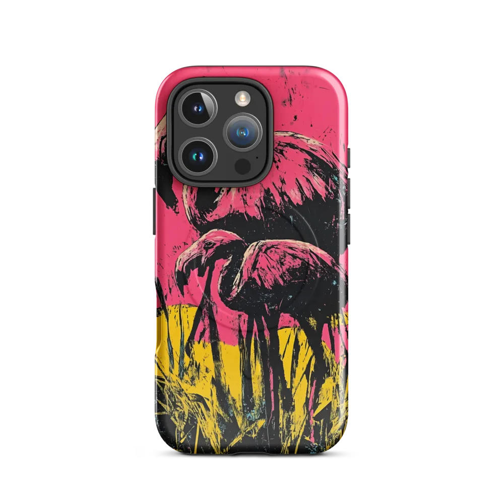 Flamingo Duet: A Pop Art Expression