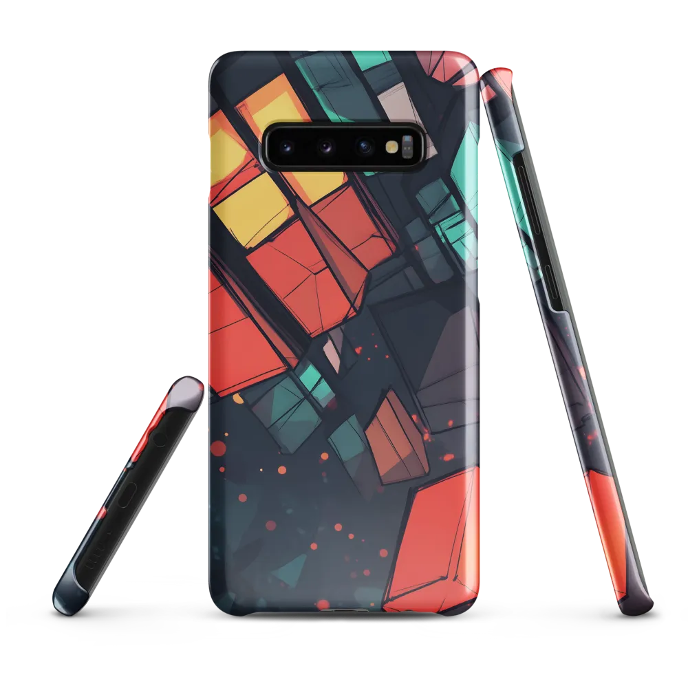 Luminous Geometry: An Abstract Exploration | Phone Case |  S10 Plus | Snap Case | Glossy