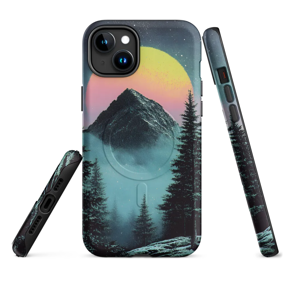 Ethereal Peaks Under Celestial Lights