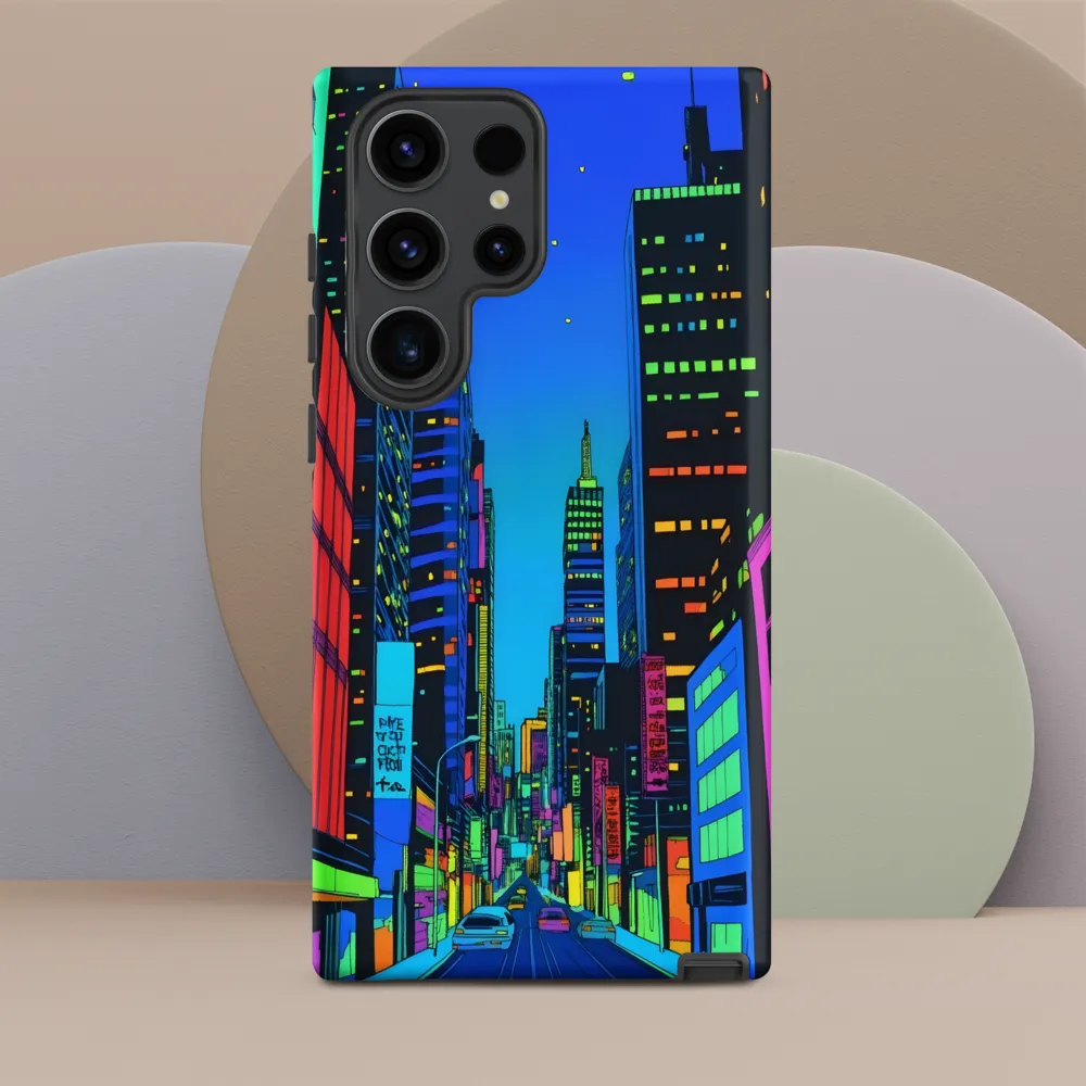 Neon Dreamscape: A Futuristic City at Dusk