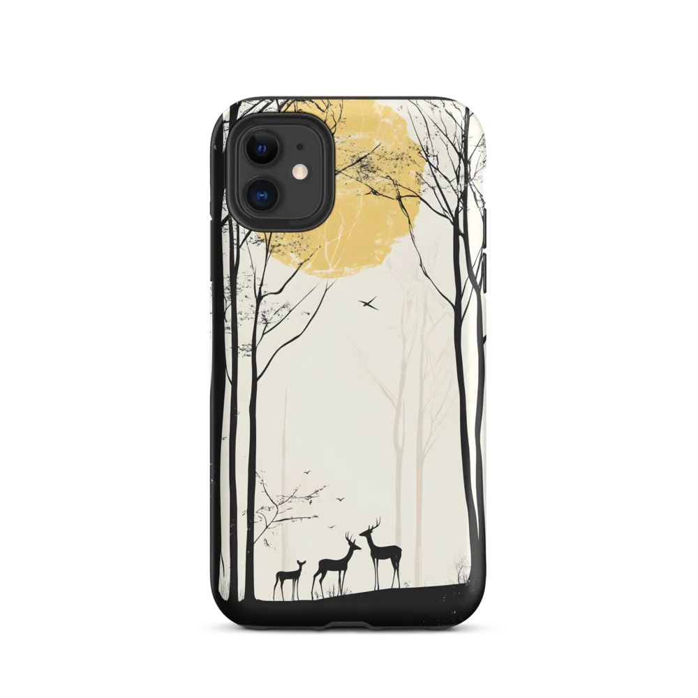 Silhouetted Serenity | Phone Case |  11 | Tough Case | Matte