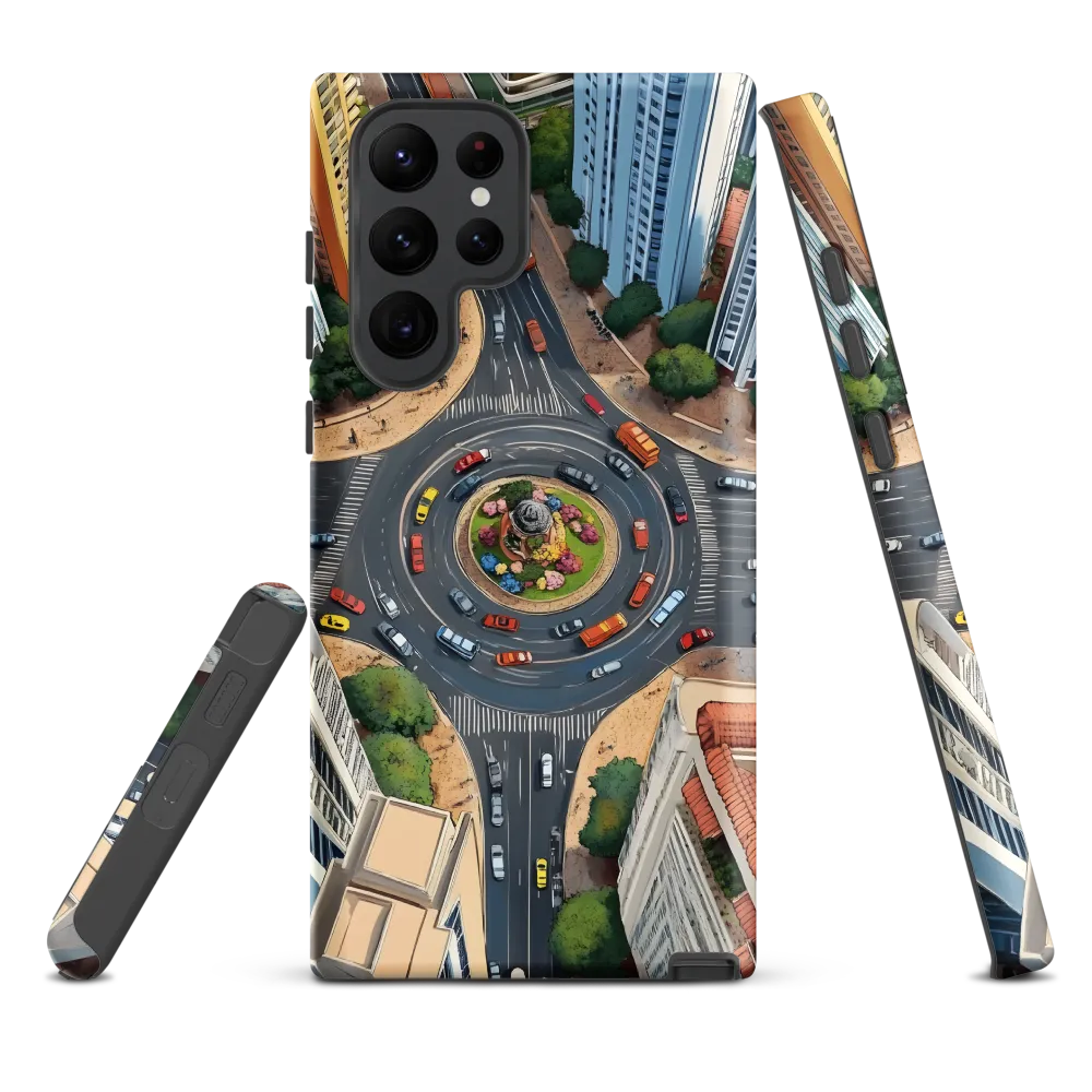 Urban Symphony: Aerial Vision of City Life