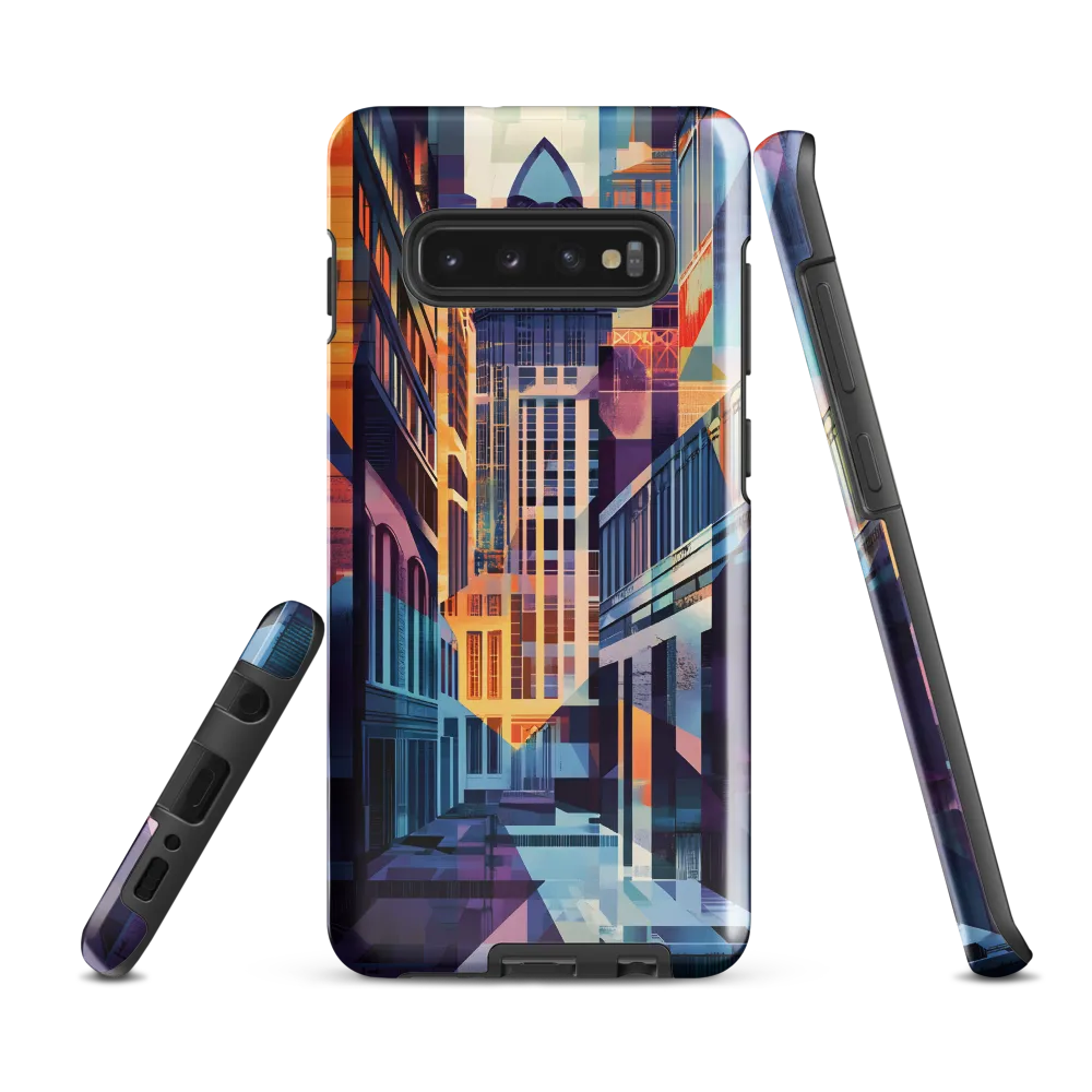 Urban Symphony: A Digital Cityscape | Phone Case |  S10 Plus | Tough Case | Glossy