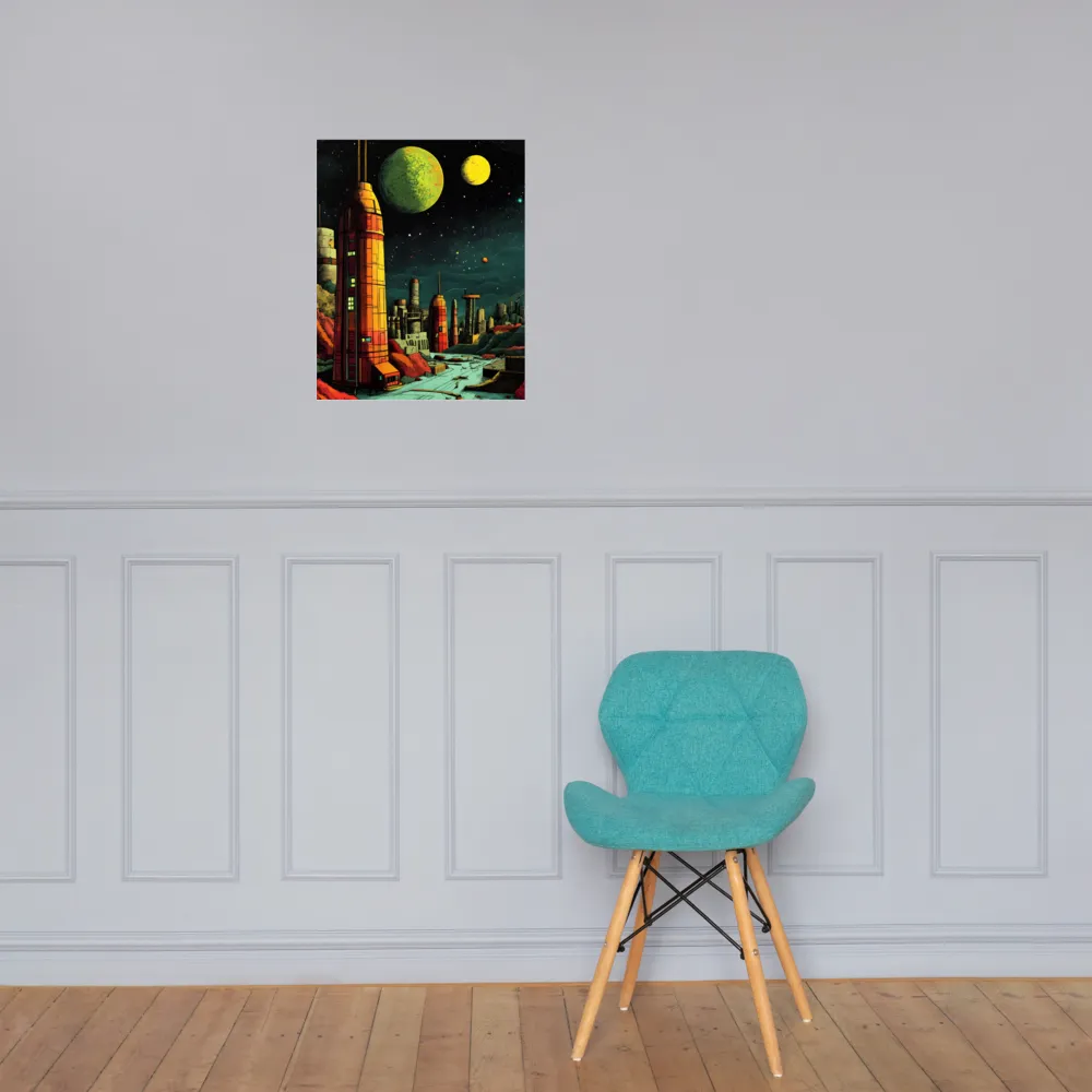 Cosmic Cityscape | Poster | 16″×20″