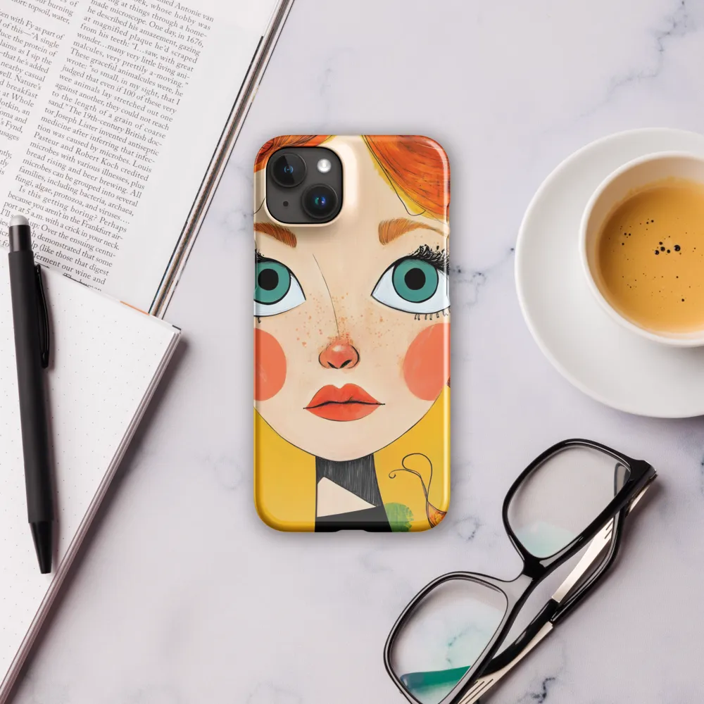 Whimsical Portrait of a Girl | Phone Case |  15 Plus | Snap Case | Glossy