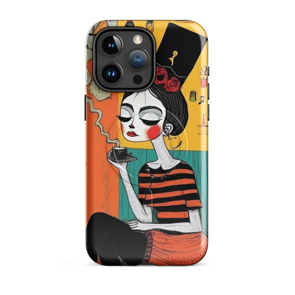 Sipping Serene | Phone Case |  15 Pro Max | MagSafe® Tough Case | Glossy